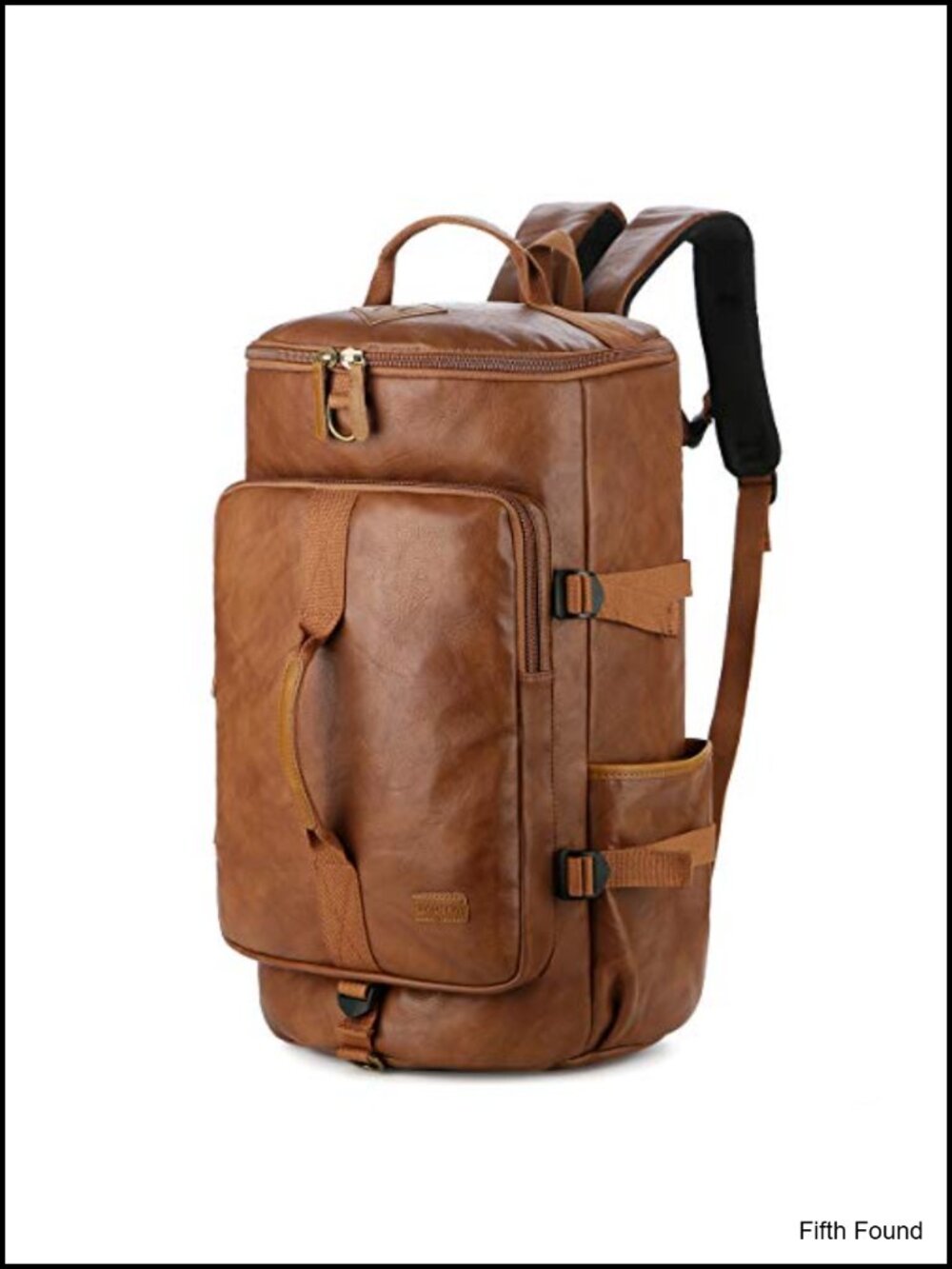 Vegan Leather Weekender Travel Duffel Backpack Convertible Overnight